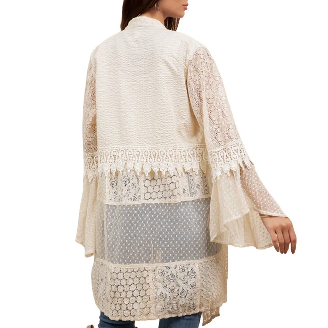 Young Threads Women's Lace Duster - Image 2